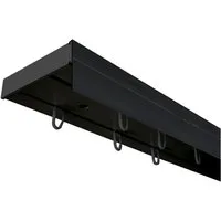 SN DECO GROUP Gardinenschiene Vorhangschiene SH (1) mit Blende 5 cm, 2-läufig, Fixmaß, mit Bohren, verschraubt, Kunststoff
