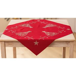 Stickmitteldecke "Weihnachtsbaum"