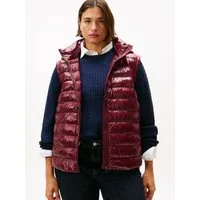 Tommy Hilfiger Curve Steppweste CRV LW PADDED SLIM VEST in großen Größen, mit Kapuze