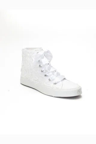 Isolde Schnürer Hoher Braut-Sneaker