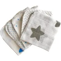 Babymajawelt Waschlappen Mull Waschlappen 25 x 25 cm, Premium 5 Stück, die sanfte Reinigung, Baumwolle (5-St), Made in EU, Abschminktücher, Feuchtetücher, Waschbar