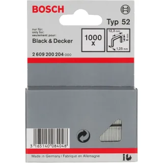 Bosch Flachdrahtklammer Typ 52, 12,3 x 1,25 x 6mm - 2609200204