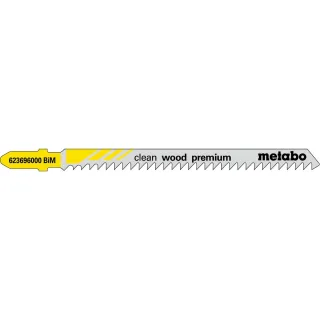 Metabo Stichsägeblätter clean wood premium 91 / 3,0 mm BiM - 5 Stück - 623696000
