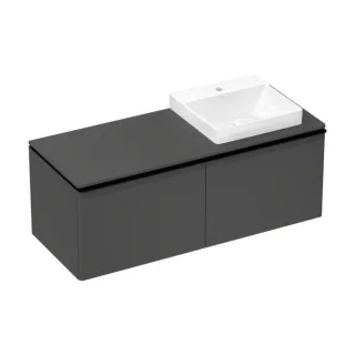 hansgrohe Xelu Q Konsole 54098910 1360 x 550 mm, Ausschnitt rechts, 540 x 480 mm, diamantgrau matt