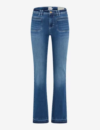 Brax Damen Style ANA USED REGULAR BLUE, denim blau regular, Gr. 32