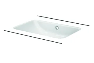 Bette Waschtisch Rechteck One Unterbau 000 A136-000PW
