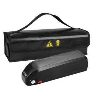 XANES 49*15*15cm Portable E-Bike Lipo Battery Bag Fireproof Waterproof Electric Bicycle Battery Protection Handbag with