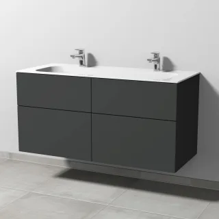 Sanipa 3way Keramik-Set Keramik-Waschtisch und Unterbau (SP404) SP4041B