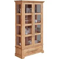 OTTO home Vitrine Melissa Höhe 169 cm, Breite 94 cm, 2-türig, Kiefer massiv, FSC®