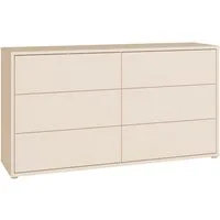 FORTE Sideboard Alice Springs, Kommode mit 6 Schubkästen, Breite 154,5cm, Schubkästen mit Vollauszug, grifflos,Push to open, Stauraum