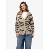Noisy may Strickjacke NMFLYNN L/S V-NECK KNIT CARDIGAN NOOS Materialmix, loose fit