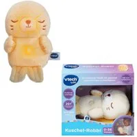 Vtech® Plüschfigur Vtech Baby, Kuschel-Robbi, Einschlafhilfe mit Naturgeräuschen und klassischer Musik