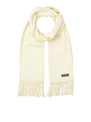 JACK&JONES - JACSOLID WOVEN SCARF SN Antique White - Gr. - ONE SIZE