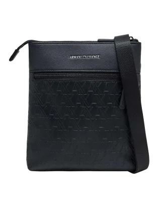 Armani Exchange Flache Umhängetasche, Schwarz