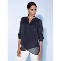 creation L Klassische Bluse Longbluse Langarm