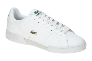 Lacoste Herrenschuhe CARNABY CUP Sneakers Halbschuhe wei? uni Gummisohle