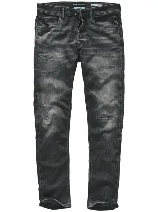 Replay Herren Collab-Jeans Willbi Schwarz 99 % Baumwolle, 1 % Elasthan
