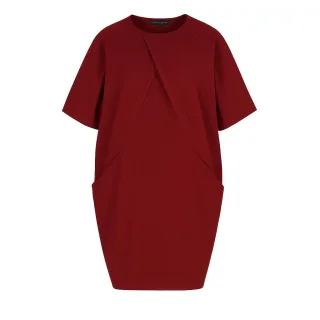 Relaxed-Fit-Kleid aus schwerem Jersey aus Baumwolle und Elastan