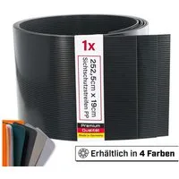 INTRA-TEC Sichtschutzstreifen Zaun-Sichtschutzstreifen aus PP - 252x19 cm, für Doppelstabmattenzäune, Windschutz, einfach zuschneidbar
