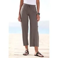 Beachtime by Lascana 7/8-Strandhose aus weichem Jersey, Wide-Leg, Jogginghose, Relaxhose