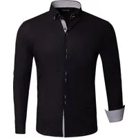 Reslad Langarmhemd Reslad Herren Hemd Medford Langarm RS-7117 (1-tlg., Herrenhemd) Männer Hemd mit Muster gestreifte Knopfleiste & Manschette