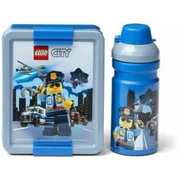 NHG Lunchbox LEGO Lunch Set 2-tlg. - LEGO City, PP-Kunststoff, Silikon, (Set, 2-tlg), mit Trinkflasche