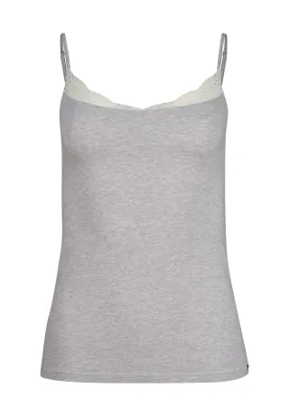SKINY - SKINY Damen Spaghettishirt Classicotton grey melange