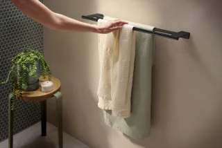 Hansgrohe Doppelbadetuchhalter AddStoris S Mattschwarz,41763670 41763670