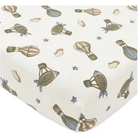 Meyco Baby Spannbettlaken Air Balloons Multicolour, Jersey, Gummizug: Rundum, 40x80/90cm