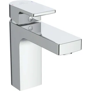 Ideal Standard Edge Waschtischarmatur A7105AA ohne Ablaufgarnitur, Ausladung 125 mm, verchromt