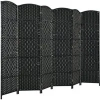COSTWAY Paravent, Outdoor 6 TLG. Raumteiler 273x180cm klappbar
