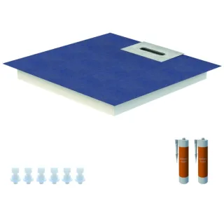 Schedel Line Flow Duschelement LI2KF908080 80 x 80 cm, einseitiges Gefälle