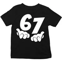 Youth Designz Print-Shirt Kinder T-Shirt "67" lustig Fun-Print Statement Geschenk Trend mit witzigen Aufdruck für Jungen und Mädchen