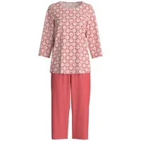 CALIDA Capri-Pyjama Cotton Special Damen (2 tlg) 100% Baumwolle, atmungsaktiv, hautfreundlich, pflegeleicht