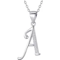 Morella Kette mit Anhänger Buchstabenkette Halskette ABC (1-tlg), Samtbeutel