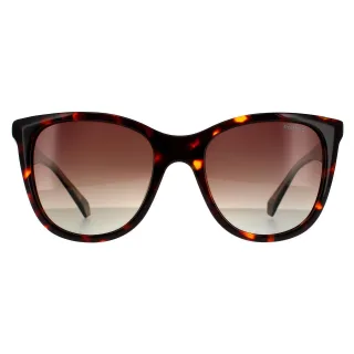 Polaroid Square Damen Havana Braun Brauner Verlauf Polarized