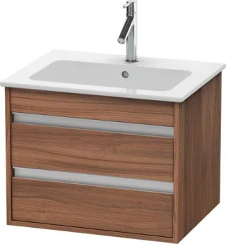 Duravit Ketho Waschtischunterbau wandhängend Nussbaum Matt 600x475x480 mm - KT642807979 KT642807979