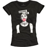 MAKAYA Print-Shirt Damen Audrey Lustige Ausgefallene Frauen Oberteile Freche Sprüche Top
