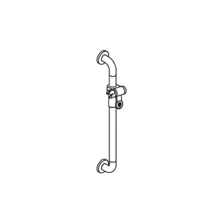 HEWI Brausehalterstange Serie 801 8013310099 600 mm, reinweiss