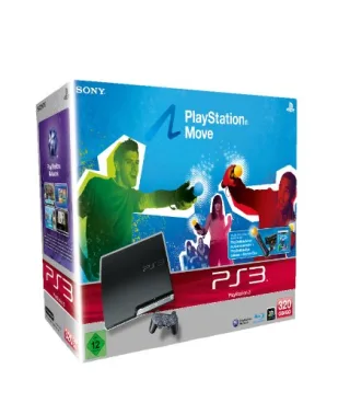 Sony PlayStation 3 Slim 320GB [inkl. Move Starter Pack] schwarz