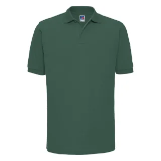 Russell Herren Ripp Polo-Shirt, Kurzarm (Flaschengrün)