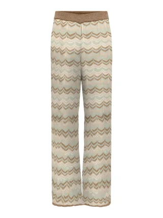 ONLY - ONLASTER GLITTER PANT KNT Foxtrot - Gr. - S