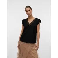 Vero Moda Spitzentop VMSAFA SL V-NECK LACE TOP WVN GA NOOS