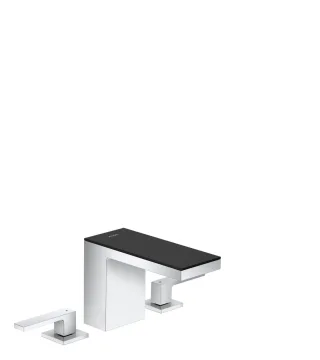Hansgrohe 3-Loch Waschtischarmatur 110 Axor MyEdition schwarz/chrom, 47070600 47070600