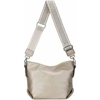 ITALYSHOP24 Schultertasche Damen Tasche Shopper CrossBody Brusttasche Umhängetasche Hobo Bag, Henkeltasche, 3 Fächer, vielseitig, praktisch, stylisch und geräumig