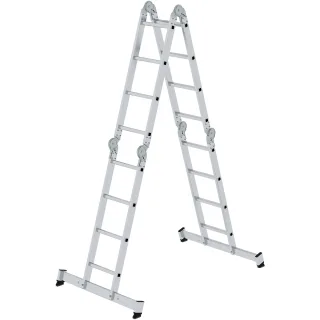 Munk Vielzweckleiter 4-teilig mit nivello®-Traverse - 031314