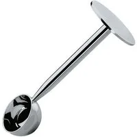 Cilio Tamper Cilio Espressodrücker mit Kaffeemaß, aus rostfreiem Edelstahl, glänzend poliert hergestellt