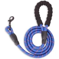Monkimau Hundeleine Hundeleine aus Nylon, Länge: 1,5m, für große Hunde, 12mm dick, Nylon (Packung)