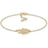 Elli Armband Hamsa Hand der Fatima 925 Silber, mit Kristallen von Swarovski®