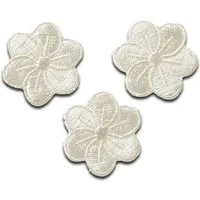 Mono-Quick Aufnäher Bügelbild, Aufbügler, Applikationen, Patches, Flicken, zum aufbügeln, Polyester, Blumen 3 Stück Blüten Pflanze - Größe: 2,2 x 2,2 cm